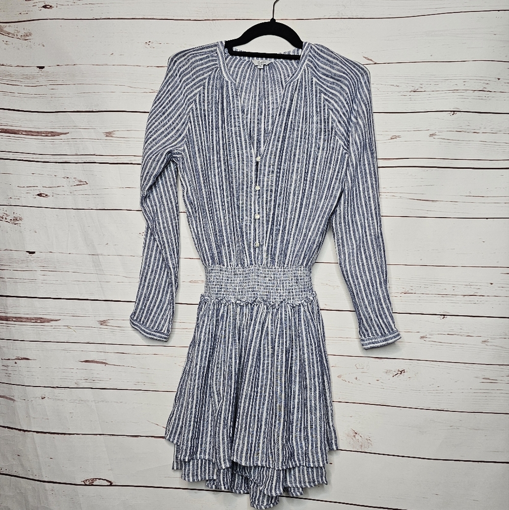 Rails Jasmine Striped Linen Blend Mini Dress - image 1